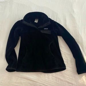 Patagonia, women’s, Re-Tool Snap-T pullover fleece, black, small.